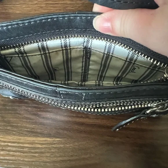 Small black leather purse - Picture 2 of 2